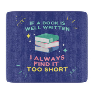 Avid Reader I - Jane Austen Quote Cutting Board