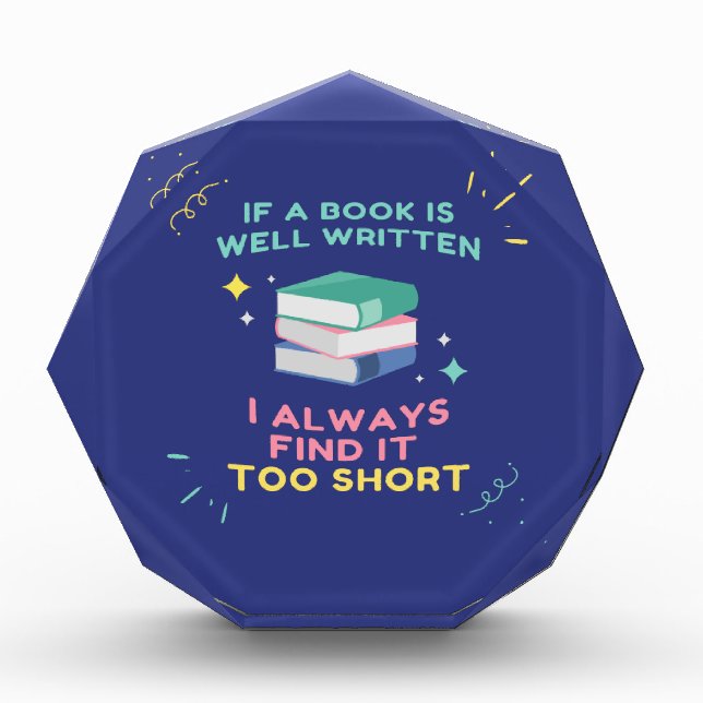 Avid Reader I - Jane Austen Quote Photo Block (Front)