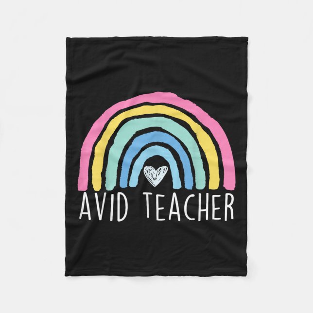 Avid Teacher Advancement Via Individual Appreciati Fleece Blanket (Front)