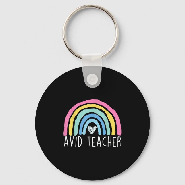 Avid Teacher Advancement Via Individual Appreciati Key Ring (Front)