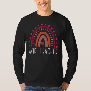 AVID Teacher Boho Rainbow Back To School Appreciat T-Shirt