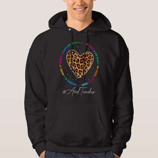 Avid Teacher School Admin Appreciation Week Back T Hoodie (Front)