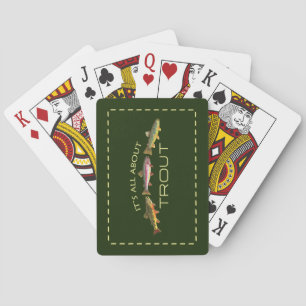 Avid Trout Fishermans Playing Cards