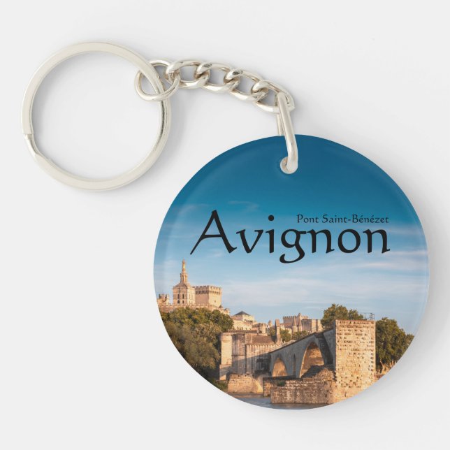 Avignon Bridge France Key Ring (Front)