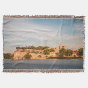 Avignon Bridge France Throw Blanket