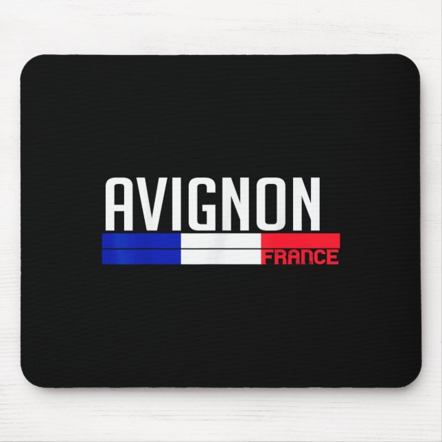 Avignon France Flag Travel Souvenir For Locals And Mouse Mat (Front)