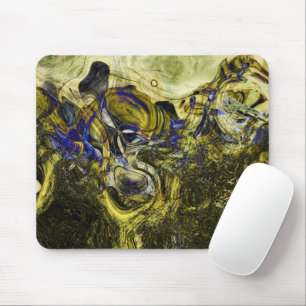Avignon Olive Green Abstract Mouse Mat