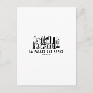 Avignon  Papal Palace  Historic Poster  Decor Postcard