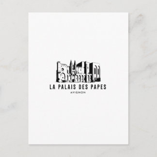 Avignon Papal Palace Historic Poster Decor Postcard