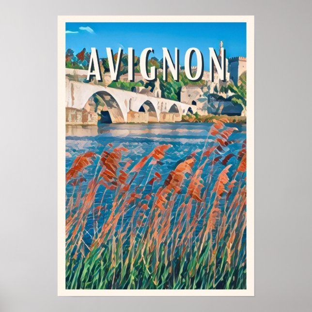 Avignon Photo Vintage  Poster (Front)
