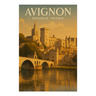 Avignon Provence France travel Poster