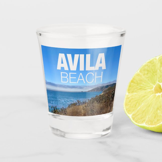 Avila Beach California Photography Souvenir Shot Glass (Front)