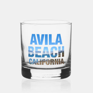 Avila Beach California Vacation Whiskey Glass