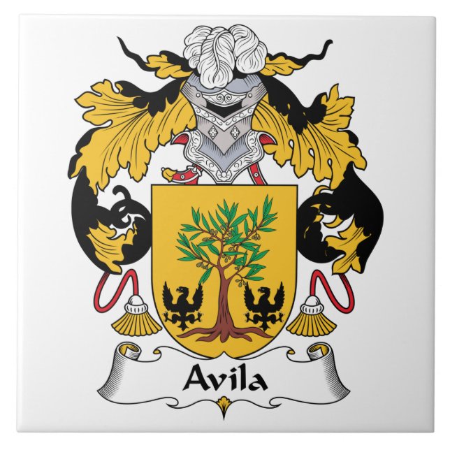 Avila Family Crest Tile (Front)