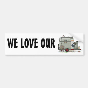 Avion Camper Trailer Bumper Sticker