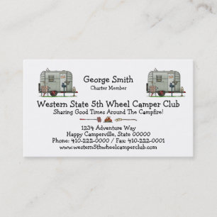 Avion Camper Trailer HSH Business Card