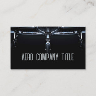 Avionics and Electronics Boeing Solid Black Avia Business Card