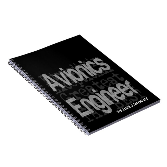 Avionics Engineer Extraordinaire CUSTOM Notebook (Right Side)