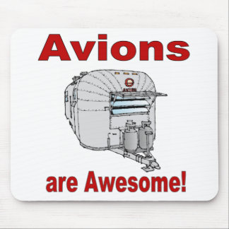 Avions are Awesome60s-RED Mouse Mat