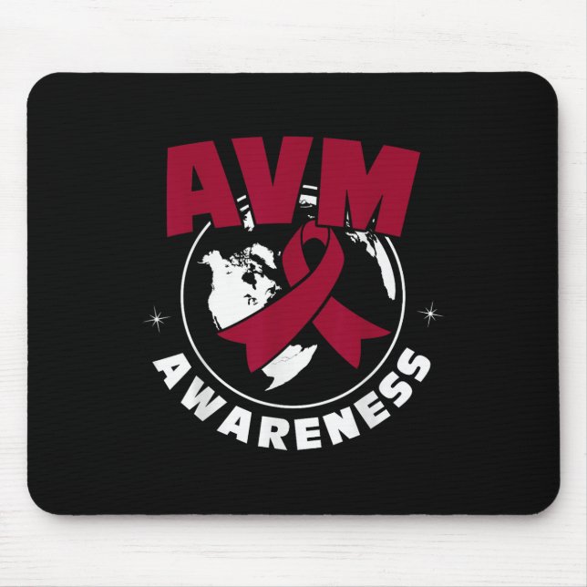 Avm Awareness Arteriovenous Malformation  Mouse Mat (Front)