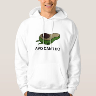 Avo Can't Do Funny Avocado Pun Cute Punny Food Hum Hoodie