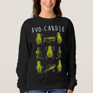 Avo-Cardio Avocado Cardio Funny Exercise Fruit Pun Sweatshirt