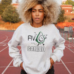 Avo-cardio Fun Pun Doodle Jogging Sport Avocado Sweatshirt<br><div class="desc">This Avo-cardio fun design is a jogging avocado character on a sweatshirt, which will be your sport partner. Adorned with doodle and humour, it is perfect for anyone who enjoys healthy living, fitness or avocado. Let's start the fun exercise together. Be special and different. Perfect also as a gift for...</div>
