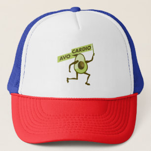 Avo-cardio funny avocado trucker hat