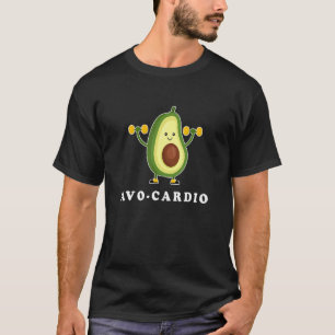 Avo Cardio Funny Pun Workout Running Avocado T-Shirt