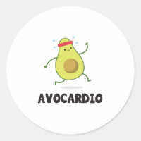 Avo Cardio Funny Workout Tropical Fruit Avocado