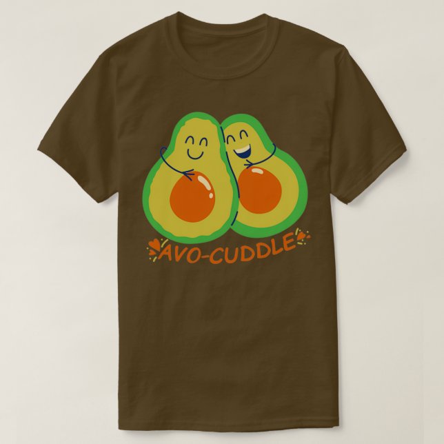 Avo cuddle funny vegan design T-Shirt (Design Front)