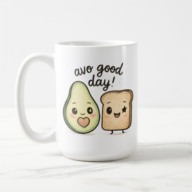 Avo Good Day Coffee Mug (Left)