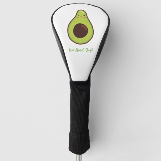 Avo Good Day Punny Avocado Golf Head Cover (Front)