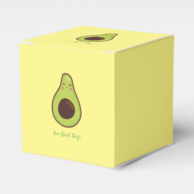 Avo Good Day Punny Avocado Party Favour Box (Front Side)