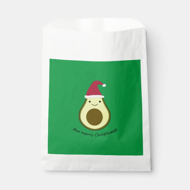 Avo Merry Christhass Avocado Favour Bags (Front)