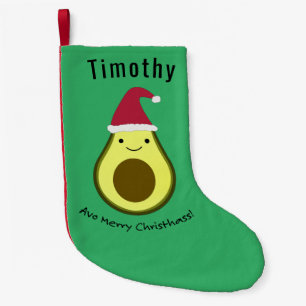 Avo Merry Christhass Avocado Small Christmas Stocking