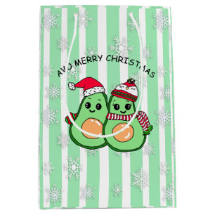 Avo Merry Christmas Funny Avocados Humour Medium Gift Bag
