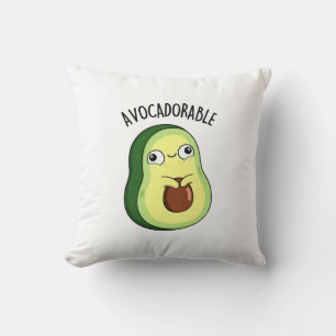 Avoc-adorable Cute Avocado Pun Cushion