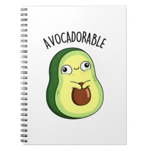 Avoc-adorable Funny Avocado Pun Notebook