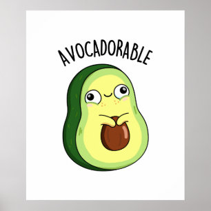 Avoc-adorable Funny Avocado Pun  Poster