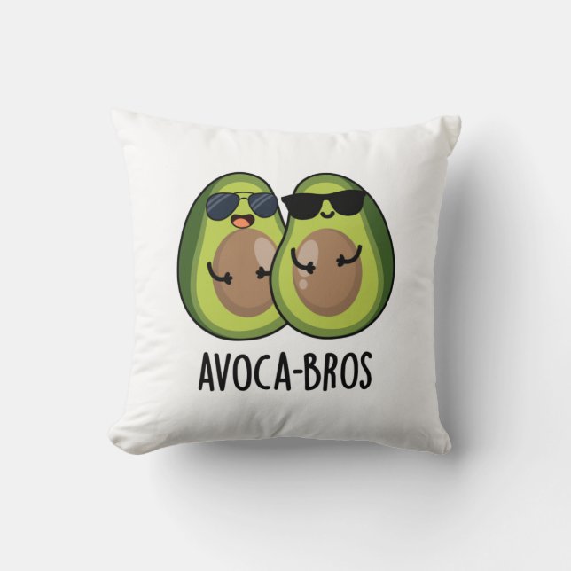 Avoca-bros Funny Avocado Pun Cushion (Front)