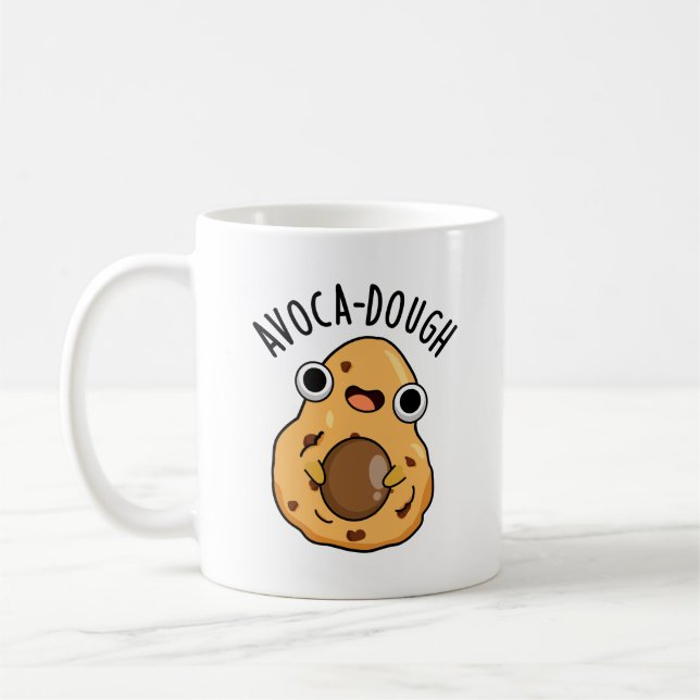 Avoca-dough Funny Avocado Pun  Coffee Mug (Left)