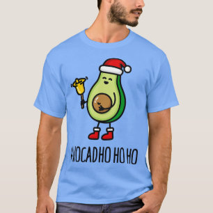 Avocad ho ho ho avocado Santa Claus pun keto diet T-Shirt