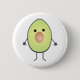 avocado 6 cm round badge