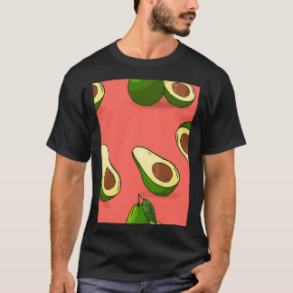 Avocado Abstract Fruits T-Shirt