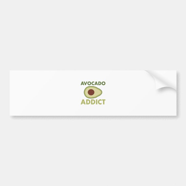 Avocado Addict Bumper Sticker (Front)