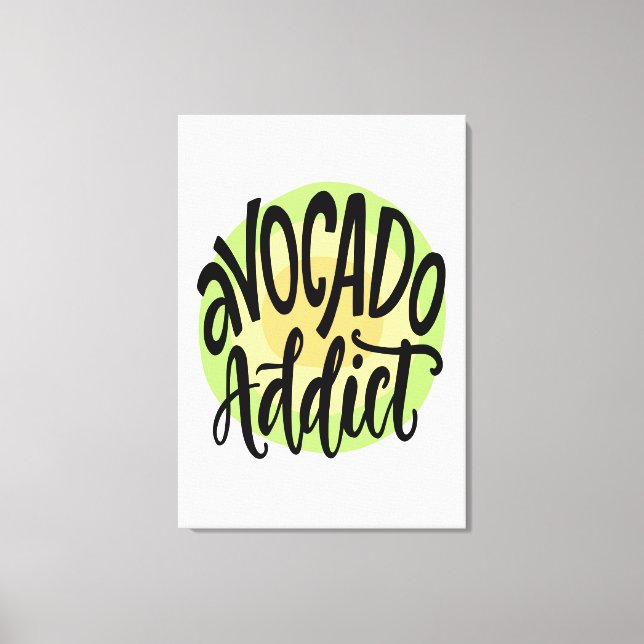 Avocado Addict Canvas Print (Front)