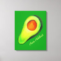 Avocado addict green cute art