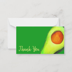 Avocado addict green cute art card