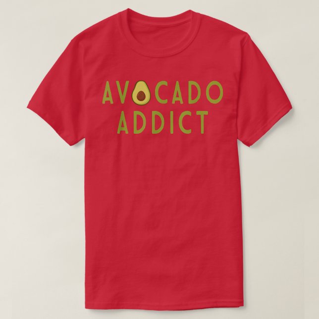 Avocado Addict Holy Guacamole Lover World Vegan Ve T-Shirt (Design Front)